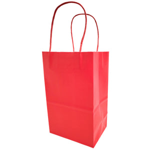 kelkaa Kraft Party Paper Bags - Red (5.25x3.5x8.5")