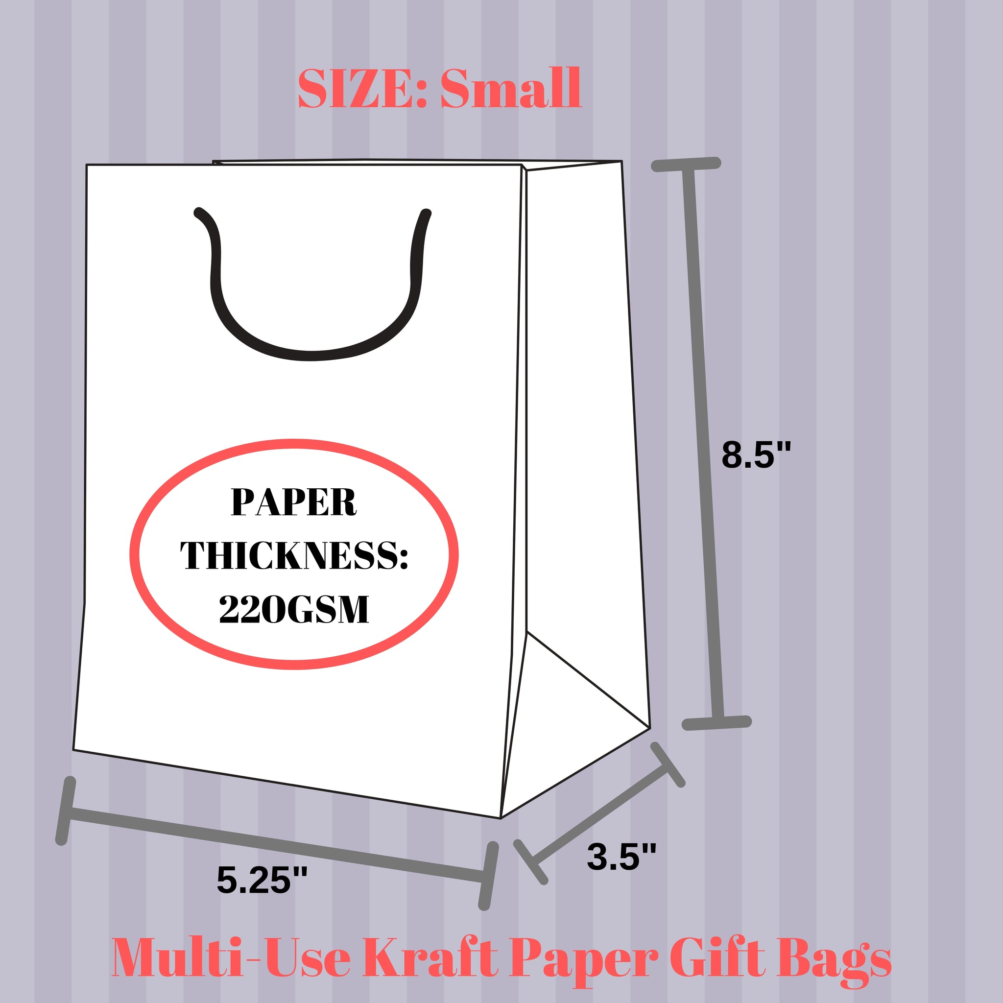 Small Shopping Bag - Red