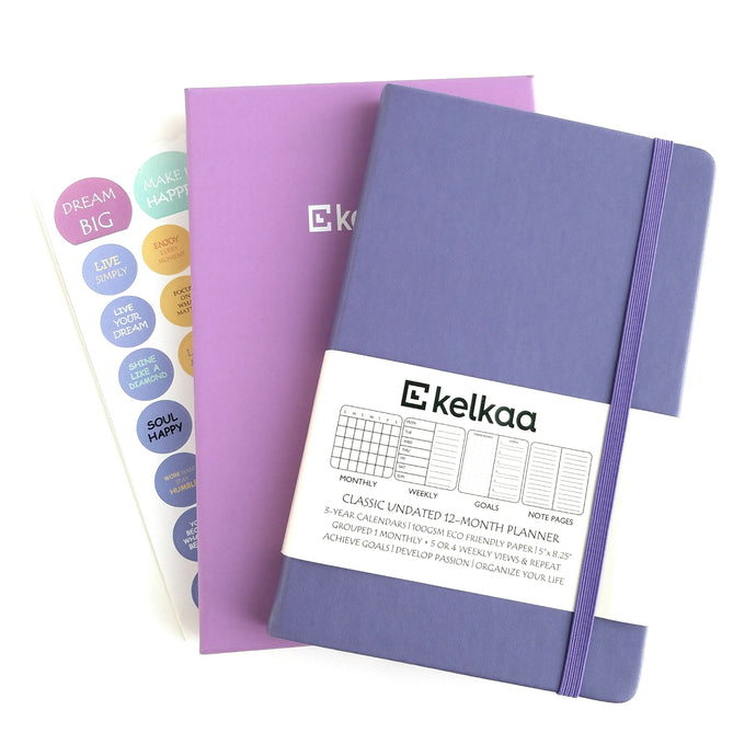 kelkaa Planner - Undated (Purple)